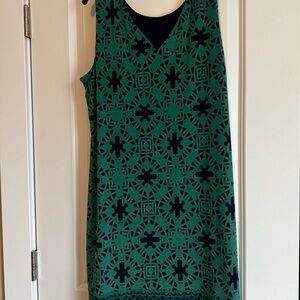41 Hawthorn Perissa Reversible Knit Green and Navy Dress- great condition, worn